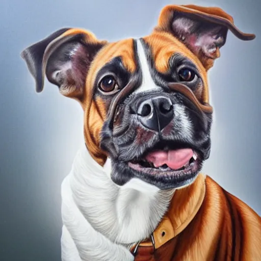 Prompt: ultra detailed painting of a dog