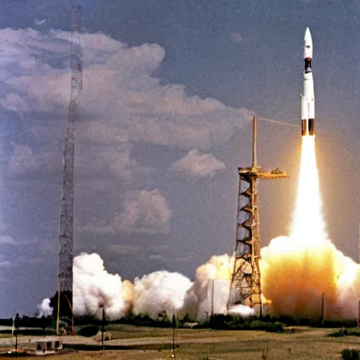 Image similar to apollo 1 1 rocket launch