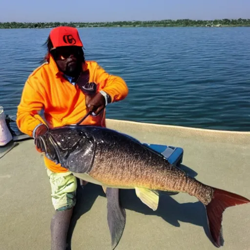 Prompt: chief keef fishing in balaton