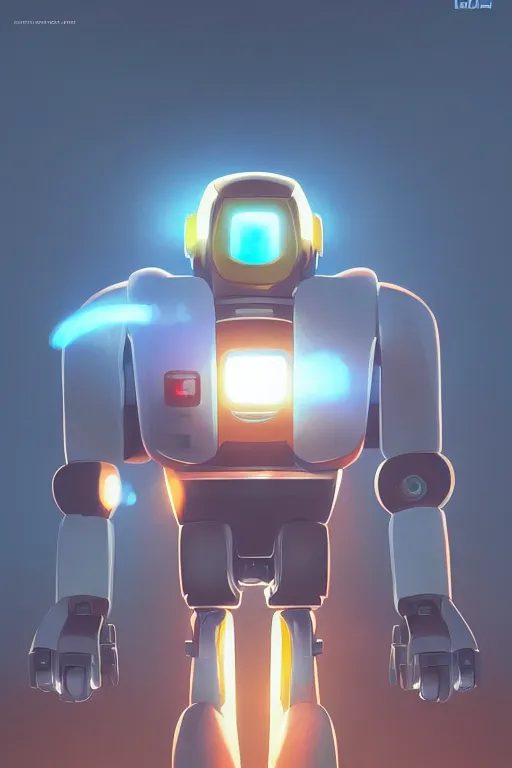 Image similar to metabots medabots medarotto medarot robot minimalist comics, behance hd by jesper ejsing, by rhads, makoto shinkai and lois van baarle, ilya kuvshinov, rossdraws global illumination ray tracing hdr radiating a glowing aura