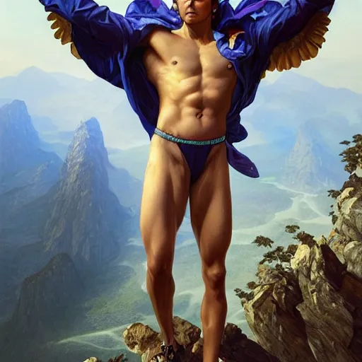 Prompt: ultra realistic illustration, a very tall and muscular gigachad bongbong marcos flexing on top of a mountain, intricate, elegant, highly detailed, digital painting, artstation, concept art, smooth, sharp focus, illustration, art by artgerm and greg rutkowski and alphonse mucha