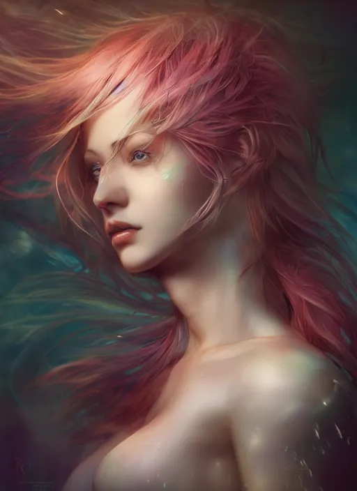 Image similar to dreamscape, full body and head female, sensual, ross tran, vivid colors, anatomical, highly detailed sculpture, intricate detailed, ommatidia, 8 k, cinematic atmosphere, post - processing