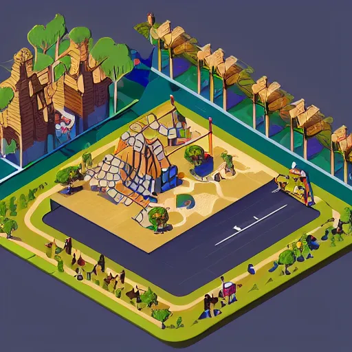 Image similar to WIP isometric concept art