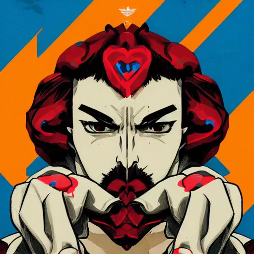 Image similar to Street Fighter 2 Vega Claw profile picture by Sachin Teng, asymmetrical, Organic Painting , Adidas, Impressive, Award Winning, Claw, Violent, Dark, Roses, Snake, Powerful, geometric shapes, hard edges, energetic, intricate background, graffiti, street art:2 by Sachin Teng:4