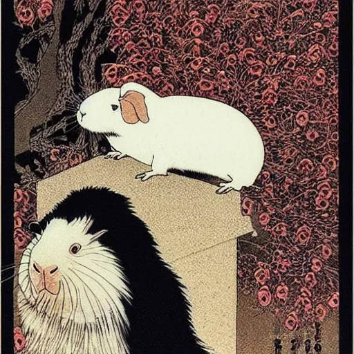 Prompt: guinea pig by takato yamamoto