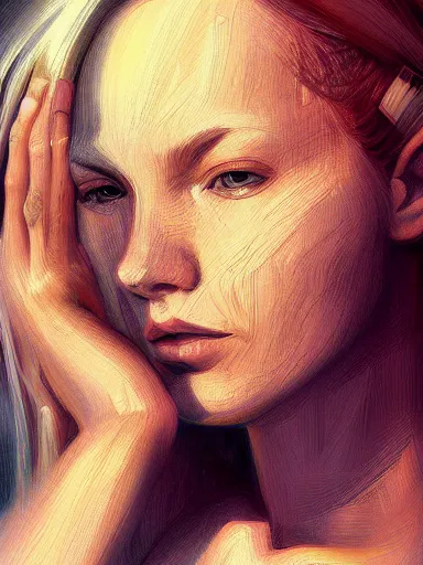 Image similar to girl where the skin is wood, portrait, digital painting, elegant, beautiful, highly detailed, artstation, concept art