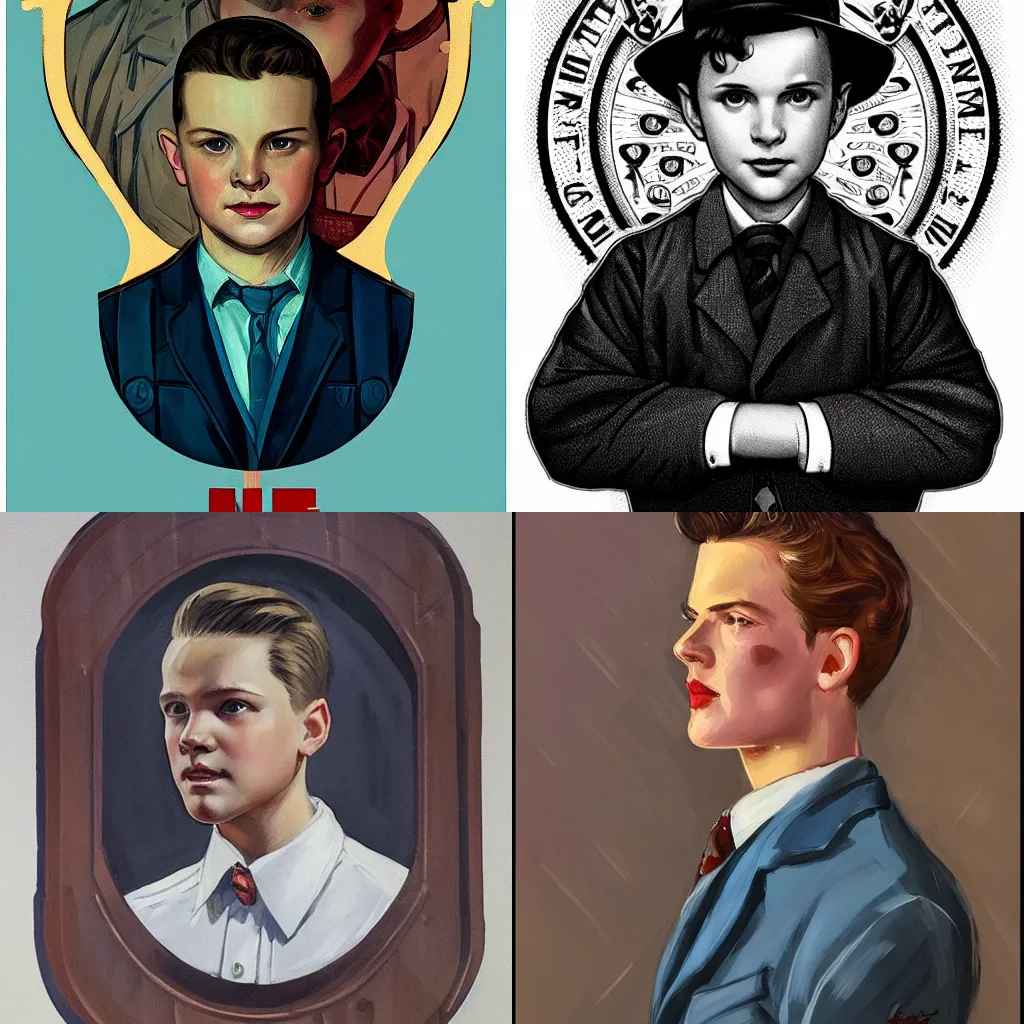 Prompt: in the style of J. C. Leyendecker::1 eddie munson stranger things::3 symmetrical face symmetrical eyes perfect face::2 sunrise beautiful day::6 diffuse lighting::1