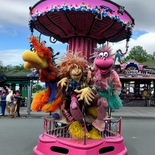 Prompt: fragglerock carousel