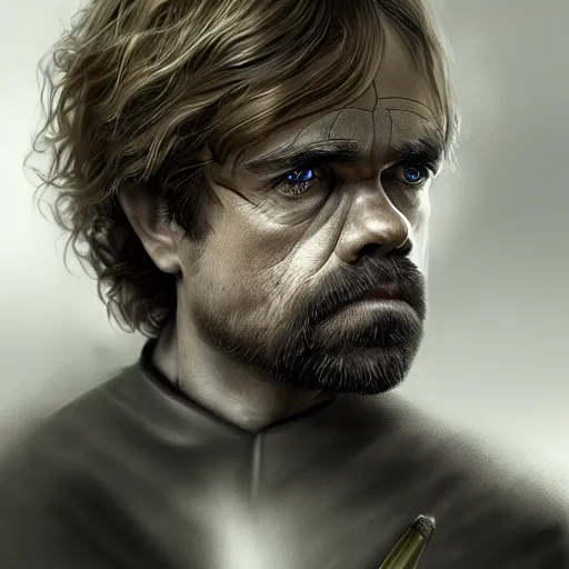 Image similar to peter dinklage as legolas, digital painting, extremely detailed, 4 k, intricate, brush strokes, mark arian, artgerm, bastien lecouffe - deharme