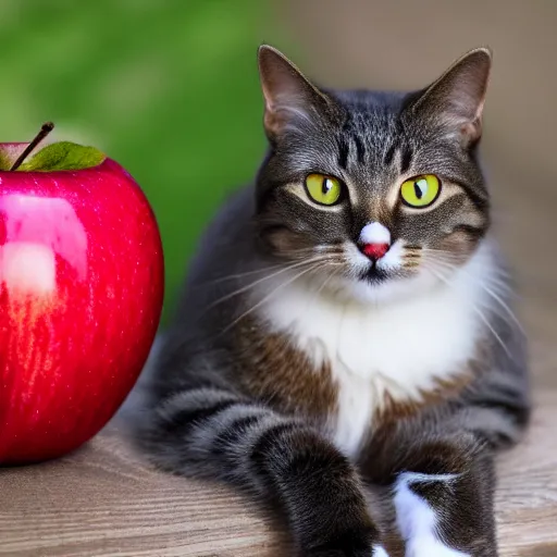 Image similar to cat covered apples