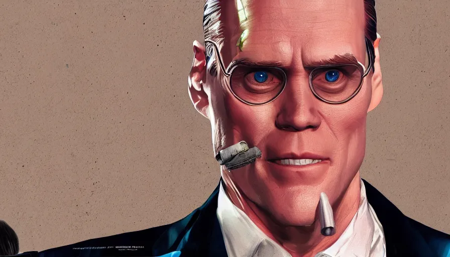 Prompt: Jim Carrey is Lex Luthor, hyperdetailed, artstation, cgsociety, 8k