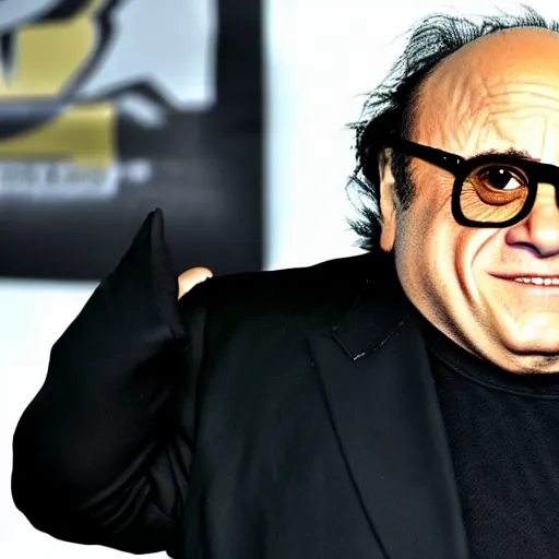 Image similar to danny devito from metal gear solid