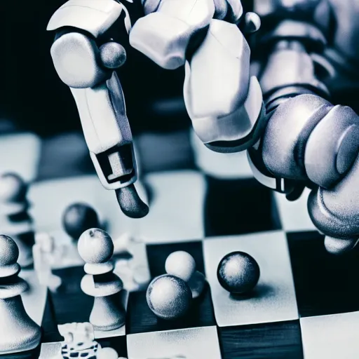 Image similar to robot playng chess