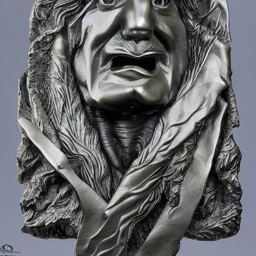 Image similar to Noel Fielding sculpture by Stanisław Szukalski