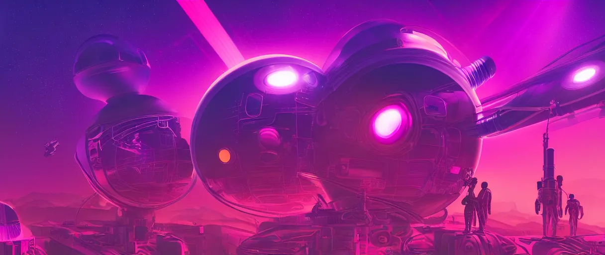 Image similar to hyper detailed 2060s neo-surreal neon purple and red propaganda poster of space workers sharp cinematic lighting 8k wide angle shallow depth of field