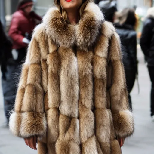 Prompt: fur coat