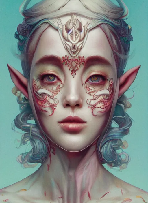 Image similar to hot elf :: by Martine Johanna and Simon Stålenhag and Chie Yoshii and Casey Weldon and wlop :: ornate, dynamic, particulate, rich colors, intricate, elegant, highly detailed, centered, artstation, smooth, sharp focus, octane render, 3d