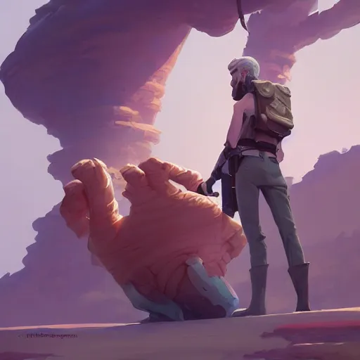 Image similar to hero world george lucas, behance hd by jesper ejsing, by rhads, makoto shinkai and lois van baarle, ilya kuvshinov, rossdraws global illumination