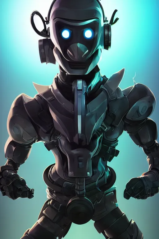 Image similar to epic mask helmet robot ninja portrait stylized as fornite style game design fanart by concept artist gervasio canda, behance hd by jesper ejsing, by rhads, makoto shinkai and lois van baarle, ilya kuvshinov, rossdraws global illumination radiating a glowing aura global illumination ray tracing hdr render in unreal engine 5