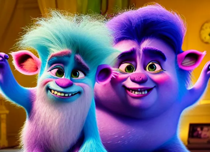 Prompt: film still of walter in trolls 2 : world tour movie 2 0 2 0, 8 k