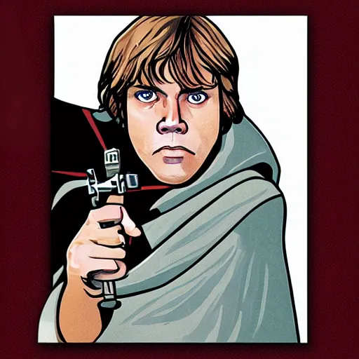 Image similar to Luke Skywalker holding a Bible