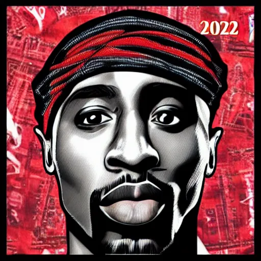 Image similar to tupac alive 2 0 2 2