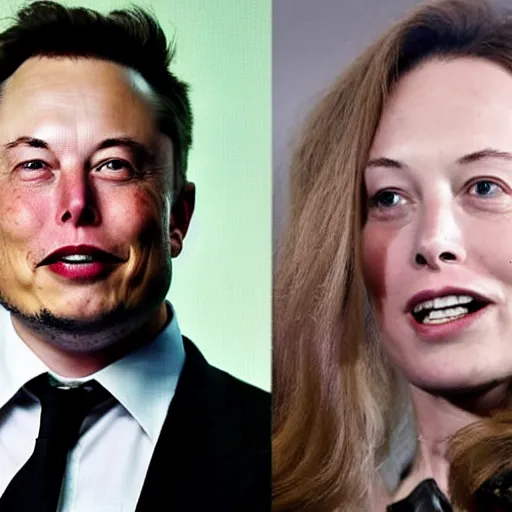 Image similar to Elon musk as a woman