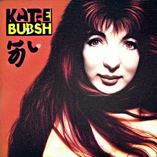 Image similar to kate bush, japanese record cover