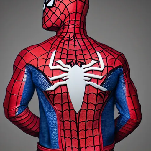 Image similar to spiderman wearing cowboy jacket