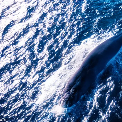 Image similar to portrait photo by national geographic, a stunning blue whale wearing a long billowing flowing white sheet, swimming through the ocean, backlit, 4 d, 4 k, volumetric lighting, photorealistic, light ray, hyperdetailed