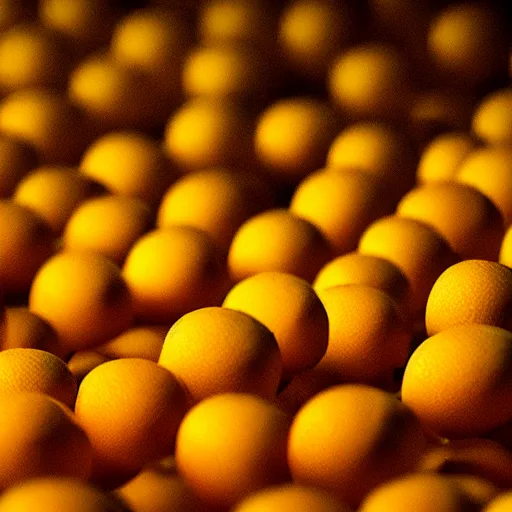 Image similar to a cinematic film still from a 2010 Pixar movie about anthropomorphic lemons, in the style of Pixar, shallow depth of focus