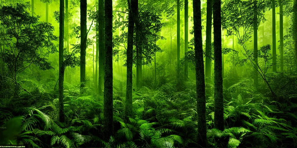 Image similar to lush forest, dense vegetation, against light, bright details, contrasting, daylight, highly detailed, by dieter rams, national geographic magazine, reportage photo, natural colors