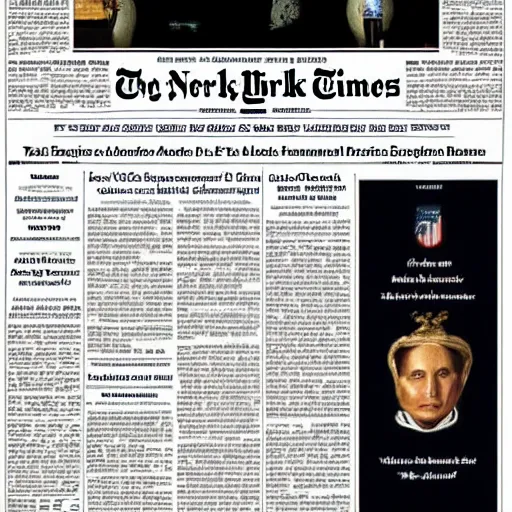 Prompt: front page of the new york times, november 2 0 th, 2 1 2 4