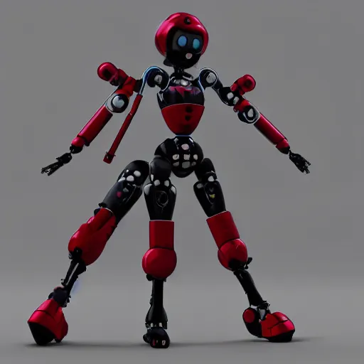 Prompt: Robot girl yukari yuzuki eclipse made by Kuroyu in the middle of a 3D rendered battle