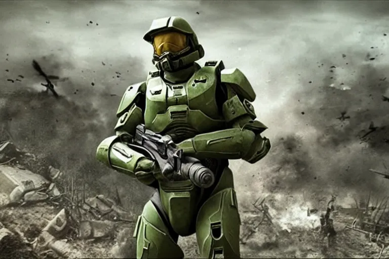 Image similar to master chief in world war 2