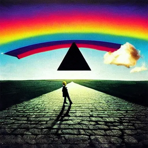 Prompt: Pink Floyd's new album cover