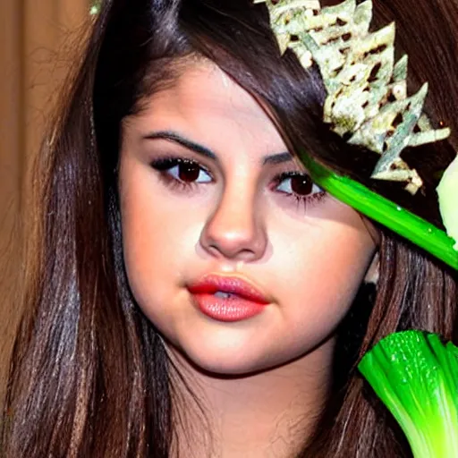 Image similar to selena gomez as celery