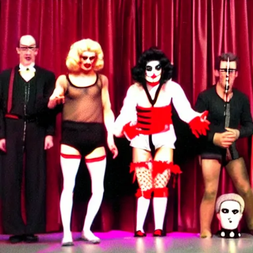 Image similar to Rocky Horror Puppet Show