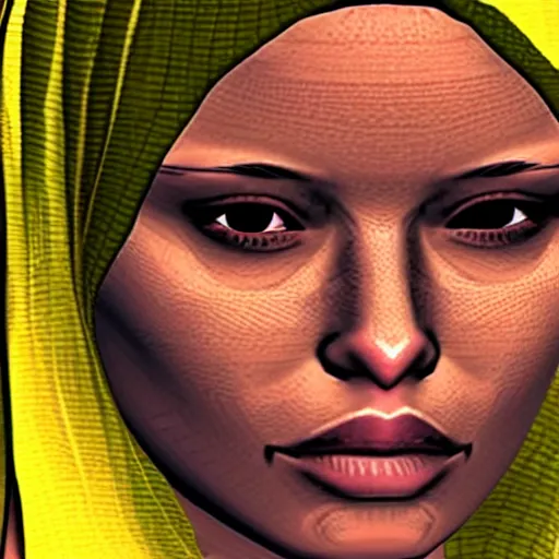 Image similar to close up of a woman in GTA San Andreas, PlayStation 2 graphics, low quality 3D model