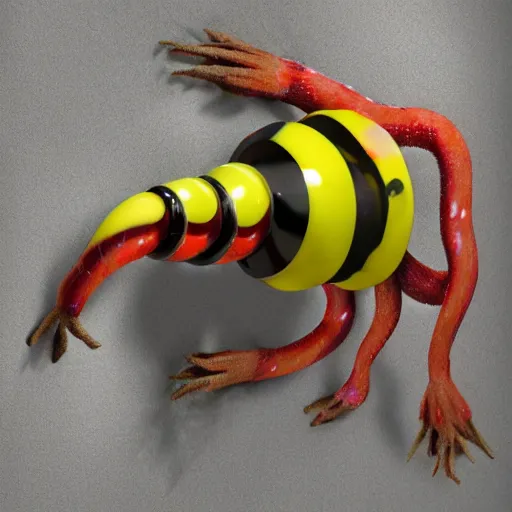 Image similar to the wiggler is in your walls 8k hyper realistic