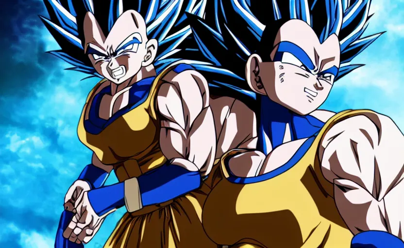 Image similar to vegeta, as a female, wearing an eyepatch, saiyan armor, uhd 4 k, anime key visual