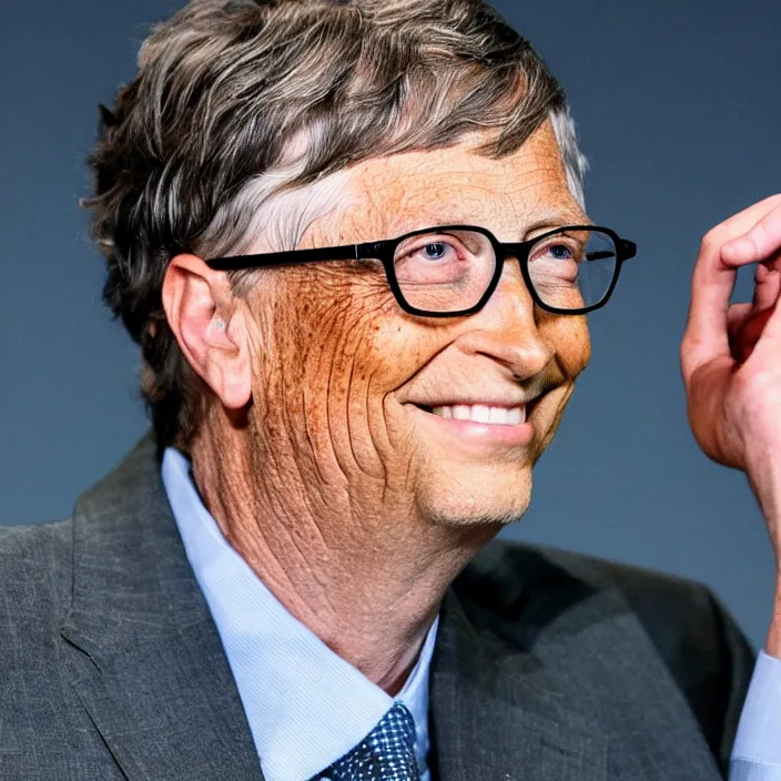 Image similar to bill gates holding rtx 3090 close to his cheek loving it