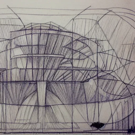 Prompt: mc esher drawing of impossible architecture