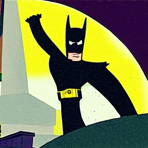 Prompt: screengrab from Batman: the animated series