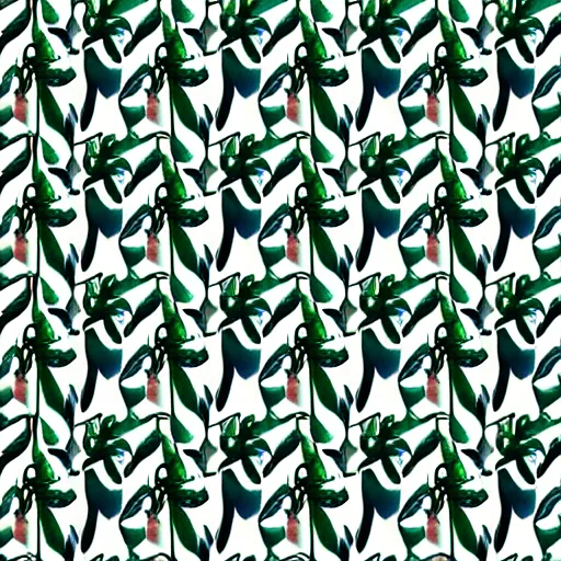 Prompt: repeating pattern seamless. watercolor. tropical palm leaves, warm light, green, flat color hyperrealistic, detailed