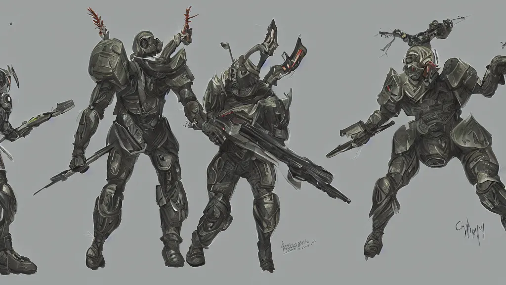 Image similar to two futuristic soldiers fighting giant bugs, concept art