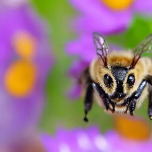 Image similar to photo of a bee that looks like a kitten