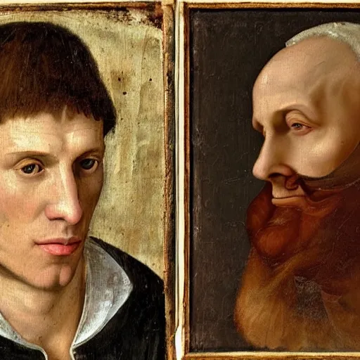 Image similar to A 14th century italian renaissance oil painting of Jerma985, portrait of Jerma985, grainy, realistic, very realistic, hyperrealistic, highly detailed, very detailed, extremely detailed, very neat, very epic, very cool, detailed, trending on artstation