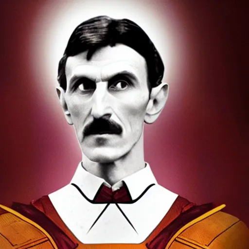 Image similar to Nikola Tesla as a superhero, movie still from The Watchmen, 4k