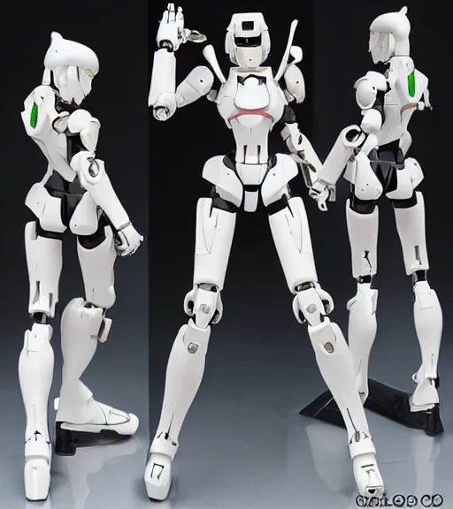 Image similar to Girl in mecha cyber Armor, portrait of the action figure of a girl, with bare legs，in the style of Kotobukiya ，anime figure